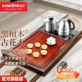 金灶（KAMJOVE）实木茶盘茶台茶海 全自动上水茶具套装家用茶道茶盘套装R-190 搭配E9 陶瓷茶具 茶渣桶 1个