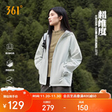 361°外套女秋冬季新款三防运动休闲户外冲锋夹克风衣服662534601-1