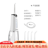 松下（Panasonic）电动冲牙器便携式洗牙器家用牙结石牙齿清洁水牙线牙科正畸 皓月白[进口电机]标配