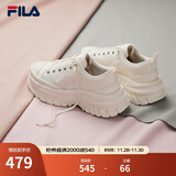 斐乐（FILA）女鞋帆布鞋LAVA胖胖底厚高底增鞋板鞋帆布鞋休闲鞋 奶白-GD 40