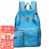 高尔夫（GOLF）双肩包男女可折叠电脑背包书包14英寸轻便户外旅行包旅游运动登山