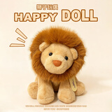 贝尚星可爱仿真狮子毛绒玩具动物园同款公仔玩偶抱枕送男孩女孩生日礼物