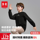安德玛（Under Armour）儿童卫衣春秋运动休闲男女大童圆领合身舒适套头卫衣253303704A