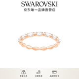 施华洛世奇（SWAROVSKI）  MATRIX 戒指 经典闪亮轻奢饰品女 镀玫瑰金色 52mm-12号 5366583