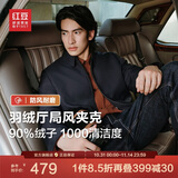 红豆（Hodo）【防钻绒】防风干部风羽绒夹克男士24秋冬休闲商务保暖外套