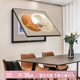 集简季轻奢电表箱装饰画现代配电箱餐厅电闸箱开关遮挡挂画 福禄相迎