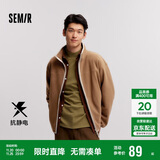 森马（Semir）夹克男冬抗静电外套摇粒绒情侣上衣109724108203