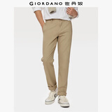 佐丹奴男休闲裤男装修身直筒裤弹力卡其裤子男青少年长裤01110583