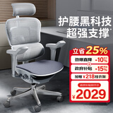 Ergonor保友金豪b雄鹰 人体工学椅 电脑椅 电竞椅办公椅子可躺老板椅 【金豪b雄鹰】银白(云感科技座垫)
