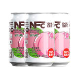 笑为鲜NFC蜜桃汁100%鲜榨果汁 NFC蜜桃汁320ml*6罐