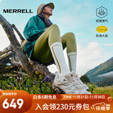 迈乐（Merrell）官方店男女款户外登山徒步鞋减震MOAB 3迈越者轻量防滑耐磨透气 J035894白灰米（女） 35