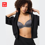 优衣库女装无钢圈文胸/轻型3D Bra软支撑立体聚拢479190 469664 479190/07青灰色 85C 适用C85 D85 C90 D90