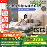 穗宝（SYMBOL） 天然乳胶床垫椰棕弹簧床垫1.8米家用软硬双面 黑曜·尊享者 尊享者【双面防螨/23cm/双睡感】 1.5米*2米