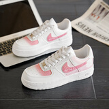 莆田AF1椰奶色男女同款增高休闲鞋 空低玫瑰之名 45