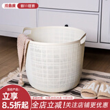 川岛屋脏衣服收纳筐脏衣篮家用卫生间卧室大号放衣物的篮子脏衣篓 脏衣篮(白色大号)