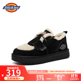 Dickies女士雪地靴舒适休闲平底鞋加绒加厚棉鞋 黑色 38 
