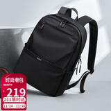 高尔夫（GOLF）双肩电脑包男17.3英寸华为笔记本商务出差旅行背包大学生书包黑色
