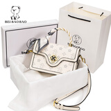 北包包质感包包女新款斜挎包单肩时尚百搭印花手提女包生日礼物送女友 米白【礼盒装】