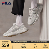 斐乐（FILA）跑步鞋老爹鞋男子跑步鞋MARSⅡ火星二代情侣款复古运动鞋休闲鞋 南极灰/雾灰-AN-F12M141116F 42