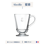 LA ROCHERE法国制造LA ROCHERE玻璃带柄马克杯茶杯咖啡果汁杯热巧蜜蜂凡尔赛 蜜蜂马克杯275毫升