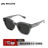 MOLSION陌森潮流太阳镜女2025明星同款大框墨镜男方框偏光MS3129&MS3128 MS3129C11透灰框+灰色片 偏光