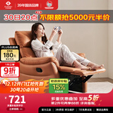 左右沙发单人沙发椅子北欧简约客厅家具科技布功能单椅DZY6010 1手动单椅科技布-玛瑙棕 一人位