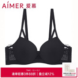 爱慕内衣女蕾丝美背聚拢承托光面薄款文胸胸罩 CHICCITY系列AM115671黑色C75