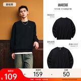 安踏休闲卫衣男女同款冬季圆领套头衫打底衫针织宽松运动潮流上衣