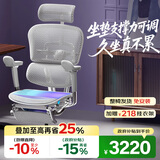 Ergonor保友金豪E2/金豪E2 Pro 高端人体工学椅 电脑椅办公椅家用电竞椅 【金豪E2 Pro】银白网+躺舒宝 整椅发货 送货上门