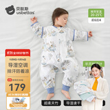 贝肽斯婴儿睡袋防惊跳夏季空调房薄款新生儿童睡袋0-3岁宝宝防踢被着凉 夏天（前6后4 20-25℃）庄园 L码2-4岁 建议身高90-105cm