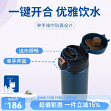 虎牌（TIGER）保温杯男女水杯茶杯一键开启弹盖杯不锈钢车载杯MMJ-A48C A48C藏蓝色KA 480ml 480ML