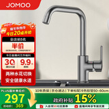 九牧（JOMOO）厨房水龙头7字型枪灰龙头360度可旋转高挑水龙头33186-205/HBS-Z
