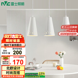 雷士（NVC）LED餐吊灯餐厅吧台灯具现代简约 白色餐吊 NDBD03A/2-005