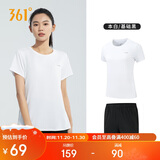 361°跑步运动套装女士夏季衣服新款休闲短袖短裤两件套662414001H-1