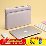 SANWA SUPPLY 苹果电脑包手提 macbookpro内胆包 笔记本包 毛绒内胆专利护角 丁香紫 14英寸