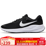 耐克NIKE男子跑步鞋REVOLUTION 7运动鞋FB2207-001黑白42