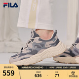 FILA斐乐女鞋跑步鞋情侣同款老爹鞋MARS火星鞋男鞋休闲运动鞋 【女款】烟灰/鸽子灰-FD 37.5