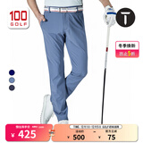 EUROPEAN TOUR欧巡赛高尔夫服装男长裤春夏薄款长裤高尔夫男装修身弹力裤子男 灰蓝 34