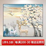 Sixpoetry电表箱装饰画免打孔北欧配电箱壁画电闸总开关电表盒遮挡画挂画 BOD-8 60*50(容纳横长50*竖高40)掀盖式