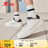 特步情侣男女鞋板鞋小白鞋冬季保暖防滑耐磨板鞋男休闲鞋