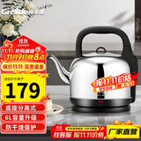 格来德 （Grelide）电热水壶烧水壶304不锈钢热水壶4.2-6L升大容量家用防干烧电水壶自动断电开水壶 6L 加厚款分体式-160S