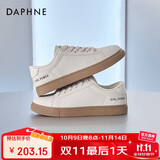达芙妮软底小白鞋女2025秋季时尚平底百搭纯白学生休闲运动板鞋