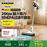 KARCHER德国卡赫 无线吸尘器手持家用立式大吸力除螨地毯宠物毛发持久续航180°躺平KVA 2