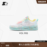 STARTER板鞋鞋子冰饮果冻鞋休闲运动鞋女鞋网状透气板鞋男休闲鞋鞋子男款 白蓝色（男女同款） 42.5