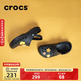 CROCS卡骆驰洞洞鞋贝雅男鞋女鞋轻便耐磨一脚蹬拖鞋休闲鞋|10126 【预售】黑色-001 39 (240mm)