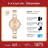蔻驰（COACH）PARK系列镶钻手镯式钢带石英手表女表14503172 礼物/送礼