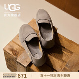 UGG春季女士舒适平底乐福鞋双鞋垫单鞋豆豆鞋1147350SKP|烟羽灰色 39