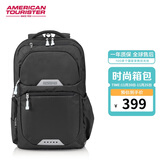 美旅箱包双肩包时尚休闲运动大容量户外旅行背包QI5黑色