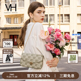 VANESSA HOGAN VH女包山茶花信封包秋冬小众老花链条包女士单肩斜挎包圣诞礼物