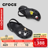卡骆驰（CROCS）檀健次同款经典洞洞鞋轻便百搭男沙滩鞋包头拖鞋10001 黑色-001 43 (270mm)